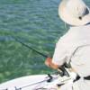 Tom Tomak fighting a monster Tarpon on Big Pass shoals 6/ 2008'