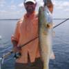 Greg Kent with a nice Red, Sarasota Bay 7/ 2007'