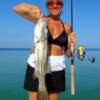 Sue with a Seista Key Snook, 9 / 2010'