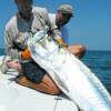 Mr. Baioni checking out an estimated 150+ pound Tarpon boated on Longboat Key 6/2009'